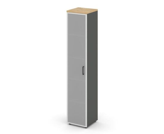 Стайл Проджект Шкаф высокий узкий универсальный 400x400x1982 SN.STU-109 Антрацит NEW/Тиквуд Светлый/Сатин/Черный Ручки, Основной цвет: Антрацит NEW/Тиквуд Светлый/Сатин/Черный Ручки, Ширина: 400, Высота: 1982, Глубина: 400, Максимальная ширина: 400, Максимальная глубина: 400, Максимальная высота: 1982, Объем: 0,063, Бренд: РИВА ООО, Артикул для сайта: SN.STU-109, изображение 2post-test