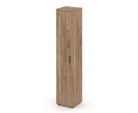 Стайл Проджект Шкаф высокий узкий универсальный 400x400x1982 SN.STU.E-108 Дуб табак/Черный Ручки, Основной цвет: Дуб табак/Черный Ручки, Ширина: 400, Высота: 1982, Глубина: 400, Максимальная ширина: 400, Максимальная глубина: 400, Максимальная высота: 1982, Объем: 0,054, Бренд: РИВА ООО, Артикул для сайта: SN.STU.E-108, изображение 2post-test