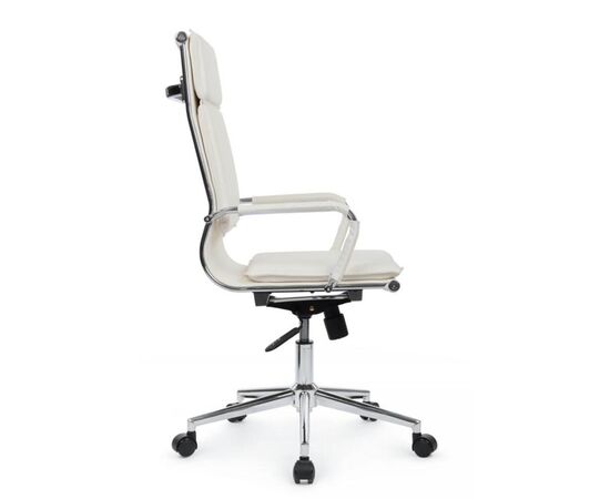 Кресло Хьюго RCH 57x56x109/119 6003-1SE Белый, Основной цвет: Белый, Ширина: 57, Высота: 119, Глубина: 56, Максимальная ширина: 57, Максимальная глубина: 56, Максимальная высота: 119, Вес: 14,8, Материал сиденья: экокожа, Механизм: топ-ган, Подголовник: металлические хромированные, с накладками из экокожи в цвет кресла, Цвет сиденья: Белый, Цвет спинки: Белый, Максимальная нагрузка: 120, Материал спинки: экокожа, Гарантия: 1 год, Страна производитель: Китай, Объем: 0,288, Бренд: РИВА ООО, Артикул для сайта: 6003-1SE, изображение 3post-test