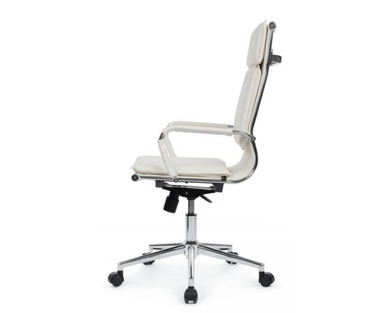 Кресло Хьюго RCH 57x56x109/119 6003-1SE Белый, Основной цвет: Белый, Ширина: 57, Высота: 119, Глубина: 56, Максимальная ширина: 57, Максимальная глубина: 56, Максимальная высота: 119, Вес: 14,8, Материал сиденья: экокожа, Механизм: топ-ган, Подголовник: металлические хромированные, с накладками из экокожи в цвет кресла, Цвет сиденья: Белый, Цвет спинки: Белый, Максимальная нагрузка: 120, Материал спинки: экокожа, Гарантия: 1 год, Страна производитель: Китай, Объем: 0,288, Бренд: РИВА ООО, Артикул для сайта: 6003-1SE, изображение 6post-test