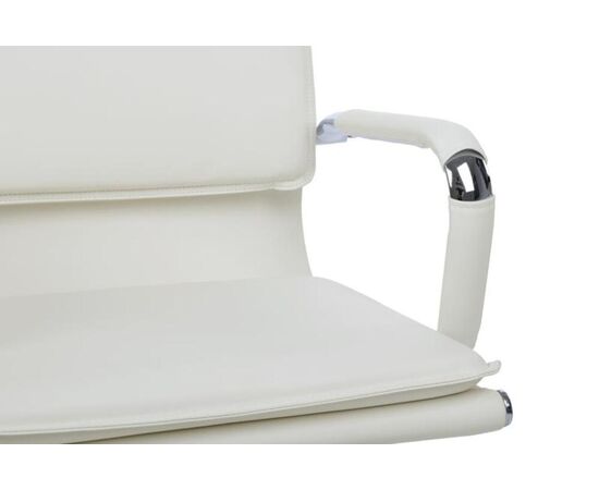 Кресло Хьюго RCH 57x56x109/119 6003-1SE Белый, Основной цвет: Белый, Ширина: 57, Высота: 119, Глубина: 56, Максимальная ширина: 57, Максимальная глубина: 56, Максимальная высота: 119, Вес: 14,8, Материал сиденья: экокожа, Механизм: топ-ган, Подголовник: металлические хромированные, с накладками из экокожи в цвет кресла, Цвет сиденья: Белый, Цвет спинки: Белый, Максимальная нагрузка: 120, Материал спинки: экокожа, Гарантия: 1 год, Страна производитель: Китай, Объем: 0,288, Бренд: РИВА ООО, Артикул для сайта: 6003-1SE, изображение 10post-test