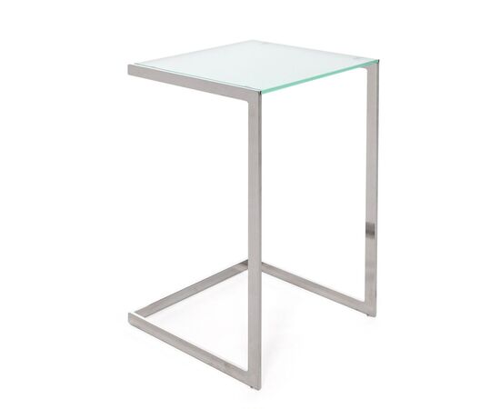 ТАУЭР/TOWER Стол кофейный 41x42xh70 TOWER polish base matt glass матовый/хром, Основной цвет: матовый/хром, Ширина: 41, Высота: 70, Глубина: 42, Максимальная ширина: 41, Максимальная глубина: 42, Максимальная высота: 70, Вес: 10, Объем: 0,15, Бренд: ЦЕНТРЭКСИМ ООО, Артикул для сайта: TOWER polish base matt glass, изображение 2post-test