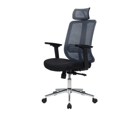 Кресло Бокс RCH 68x68x115/125 A663-3D-M3 Серый, Основной цвет: Серый, Ширина: 68, Высота: 125, Глубина: 68, Максимальная ширина: 68, Максимальная глубина: 68, Максимальная высота: 125, Вес: 16, Материал сиденья: ткань, Механизм: топ-ган люкс, Подголовник: пластик 3D, Цвет сиденья: Черный, Цвет спинки: Серый, Материал спинки: сетка, Гарантия: 1 год, Страна производитель: Китай, Максимальная нагрузка: 120, Бренд: РИВА ООО, Артикул для сайта: A663-3D-M3, изображение 7post-test