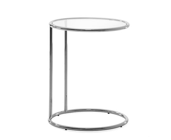 КАПЕЛЛА/CAPELLA Кофейный стол d48xh61 CPL clear glass СТЕКЛ/ХРОМ, Основной цвет: СТЕКЛ/ХРОМ, Высота: 61, Максимальная высота: 61, Максимальный диаметр: 48, Вес: 7,5, Объем: 0,15, Бренд: ЦЕНТРЭКСИМ ООО, Артикул для сайта: CPL clear glass, изображение 2post-test