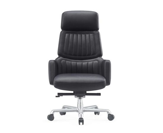 Кресло Лаворо 69x78x121/129 A2411-1 Чёрный, Основной цвет: Чёрный, Ширина: 69, Высота: 129, Глубина: 78, Максимальная ширина: 69, Максимальная глубина: 78, Максимальная высота: 129, Вес: 29, Материал сиденья: натуральная кожа/экокожа, Механизм: синхромеханизм с фиксацией в 4 положениях, Подголовник: обтянутые кожей в цвет кресла, Цвет сиденья: Черный, Цвет спинки: Черный, Максимальная нагрузка: 250, Материал спинки: натуральная кожа/экокожа, Гарантия: 5 лет, Страна производитель: Китай, Объем: 0,268, Бренд: РИВА ООО, Артикул для сайта: A2411-1, изображение 5post-test