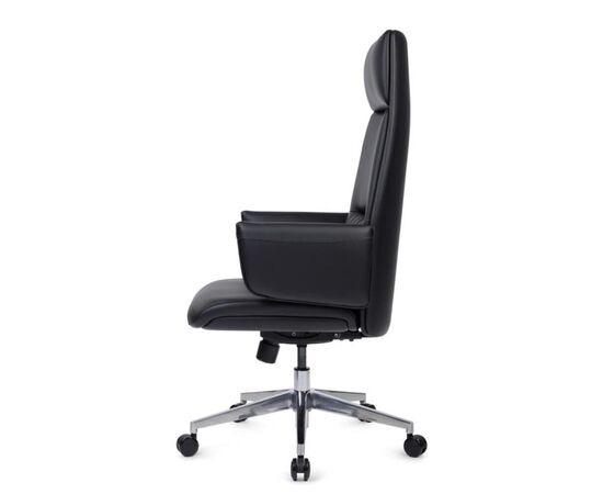 Кресло Энзо 65x68x118/125 WISE-01 Чёрный, Основной цвет: Чёрный, Ширина: 65, Высота: 125, Глубина: 68, Максимальная ширина: 65, Максимальная глубина: 68, Максимальная высота: 125, Вес: 28,6, Материал сиденья: экокожа, Механизм: топ-ган, Подголовник: обтянутые экокожей в цвет кресла, Цвет сиденья: Черный, Цвет спинки: Черный, Материал спинки: экокожа, Гарантия: 5 лет, Страна производитель: Китай, Максимальная нагрузка: 250, Бренд: РИВА ООО, Артикул для сайта: WISE-01, изображение 6post-test