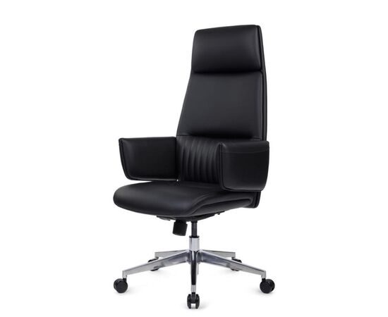 Кресло Энзо 65x68x118/125 WISE-01 Чёрный, Основной цвет: Чёрный, Ширина: 65, Высота: 125, Глубина: 68, Максимальная ширина: 65, Максимальная глубина: 68, Максимальная высота: 125, Вес: 28,6, Материал сиденья: экокожа, Механизм: топ-ган, Подголовник: обтянутые экокожей в цвет кресла, Цвет сиденья: Черный, Цвет спинки: Черный, Материал спинки: экокожа, Гарантия: 5 лет, Страна производитель: Китай, Максимальная нагрузка: 250, Бренд: РИВА ООО, Артикул для сайта: WISE-01, изображение 7post-test