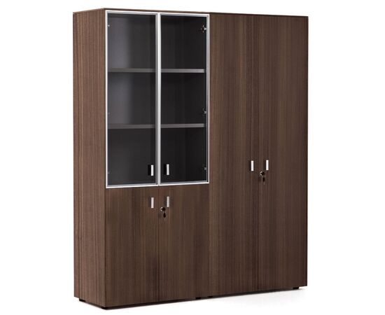 ЭНЦО/ENZO Шкаф комбинированный+для бумаг 162x44xh197 109 726 ECL 51 ЭВКАЛИПТ МОРЕН/АЛЮМ, Основной цвет: ЭВКАЛИПТ МОРЕН/АЛЮМ, Ширина: 162, Высота: 197, Глубина: 44, Максимальная ширина: 162, Максимальная глубина: 44, Максимальная высота: 197, Вес: 247, Объем: 0,55, Бренд: ЦЕНТРЭКСИМ ООО, Артикул для сайта: 109 726 ECL 51, изображение 2post-test