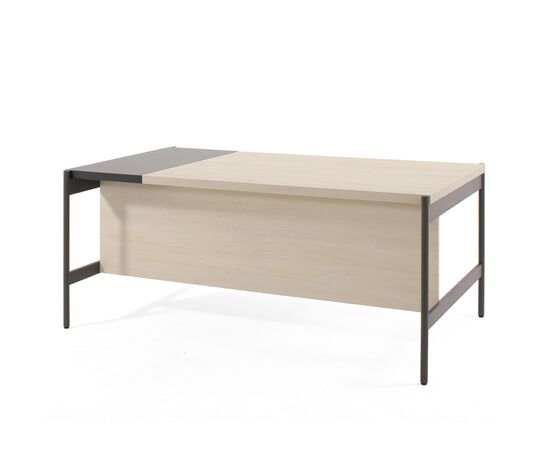 РИНГ/RING Стол письменный 180x95/101xh75.5 240S059 DY+15/DY (7016) ДУБ СВ/ГРАФИТ/АНТРАЦ, Основной цвет: ДУБ СВ/ГРАФИТ/АНТРАЦ, Ширина: 180, Высота: 75,5, Глубина: 101, Максимальная ширина: 180, Максимальная глубина: 101, Максимальная высота: 75,5, Минимальная глубина: 95, Вес: 82, Объем: 0,252, Бренд: ЦЕНТРЭКСИМ ООО, Артикул для сайта: 240S059 DY+15/DY (7016), изображение 2post-test