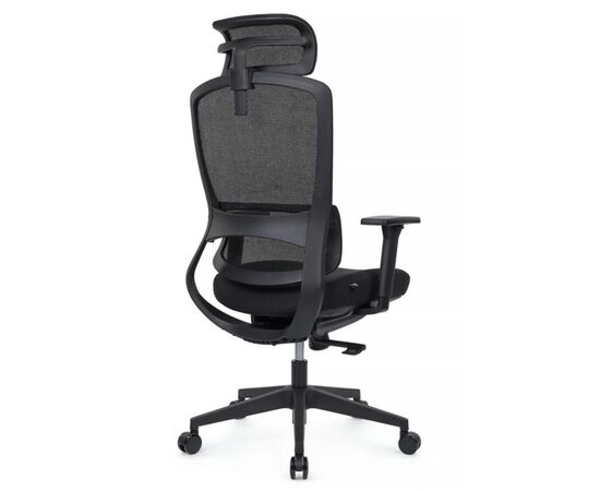 Кресло Скилл RCH 65x63x126/136 6245AX-HS Чёрный, Основной цвет: Чёрный, Ширина: 65, Высота: 136, Глубина: 63, Максимальная ширина: 65, Максимальная глубина: 63, Максимальная высота: 136, Вес: 18,4, Материал сиденья: ткань, Механизм: топ-ган с фиксацией в 3 положениях, Подголовник: черный пластик 1D, Цвет сиденья: Черный, Цвет спинки: Черный, Максимальная нагрузка: 120, Материал спинки: сетка, Гарантия: 1 год, Страна производитель: Китай, Объем: 0,128, Бренд: РИВА ООО, Артикул для сайта: 6245AX-HS, изображение 3post-test
