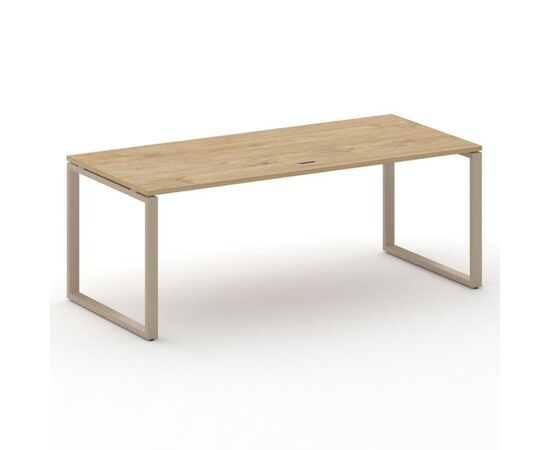 Шифт Стол руководителя прямой без тумбы 2000x900x753 SK.SR-200.P Тиквуд Светлый/Металл Капучино, Основной цвет: Тиквуд Светлый/Металл Капучино, Ширина: 2000, Высота: 753, Глубина: 900, Материал: Столы руководителя, Максимальная ширина: 2000, Максимальная глубина: 900, Максимальная высота: 753, Объем: 0,154, Бренд: РИВА ООО, Артикул для сайта: SK.SR-200.P, изображение 2post-test