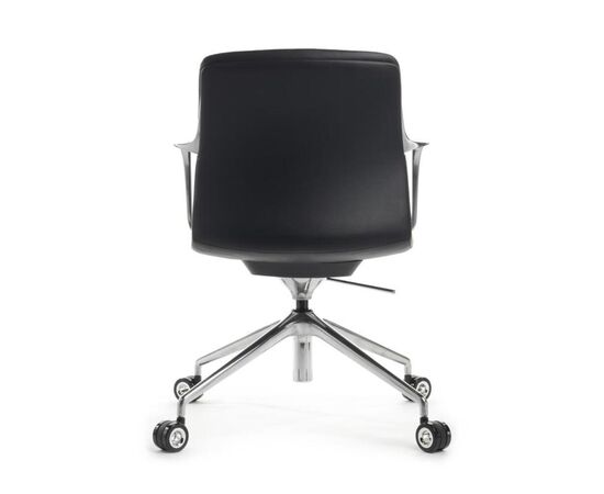 Кресло Плаза-M 70x70x80/86 FK004-B12 Чёрный, Основной цвет: Чёрный, Ширина: 70, Высота: 86, Глубина: 70, Максимальная ширина: 70, Максимальная глубина: 70, Максимальная высота: 86, Вес: 16, Материал сиденья: натуральная кожа/экокожа, Механизм: пиастра, Подголовник: алюминий, Цвет сиденья: Черный, Цвет спинки: Черный, Максимальная нагрузка: 120, Материал спинки: натуральная кожа/экокожа, Гарантия: 5 лет, Страна производитель: Китай, Объем: 0,209, Бренд: РИВА ООО, Артикул для сайта: FK004-B12, изображение 4post-test