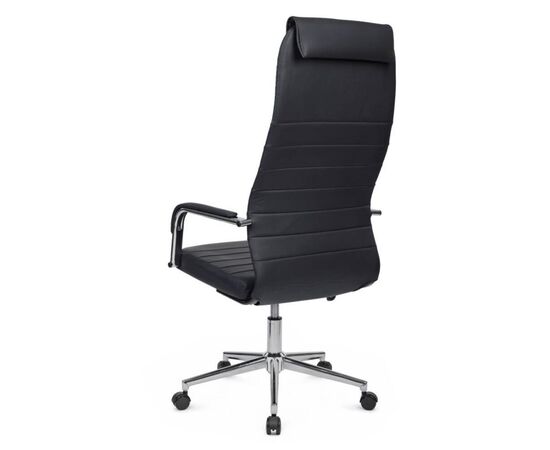 Кресло Нэсс RCH 61x72x121/131 NSL-206 Чёрный, Основной цвет: Чёрный, Ширина: 61, Высота: 131, Глубина: 72, Максимальная ширина: 61, Максимальная глубина: 72, Максимальная высота: 131, Вес: 12,4, Материал сиденья: экокожа, Механизм: топ-ган, Подголовник: хром, с накладками из экокожи в цвет кресла, Цвет сиденья: Черный, Цвет спинки: Черный, Максимальная нагрузка: 120, Материал спинки: экокожа, Гарантия: 1 год, Страна производитель: Россия, Объем: 0,145, Бренд: РИВА ООО, Артикул для сайта: NSL-206, изображение 5post-test