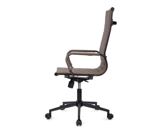 Кресло Хьюго RCH 57x56x109/119 6002-1SEB Коричневый/Металл Черный, Основной цвет: Коричневый/Металл Черный, Ширина: 57, Высота: 119, Глубина: 56, Максимальная ширина: 57, Максимальная глубина: 56, Максимальная высота: 119, Вес: 12,6, Материал сиденья: экокожа, Механизм: топ-ган, Подголовник: черный металл, с накладками из экокожи в цвет кресла, Цвет сиденья: Коричневый, Цвет спинки: Коричневый, Максимальная нагрузка: 120, Материал спинки: экокожа, Гарантия: 1 год, Страна производитель: Китай, Объем: 0,288, Бренд: РИВА ООО, Артикул для сайта: 6002-1SEB, изображение 6post-test