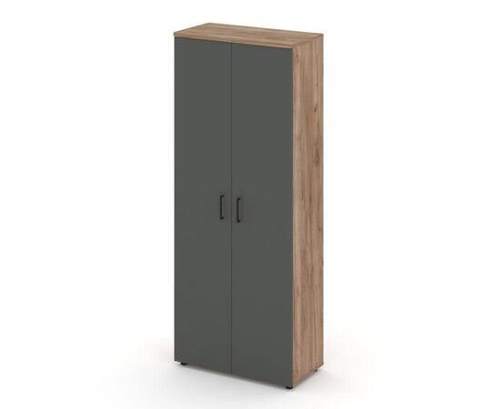 Стайл Проджект Шкаф высокий широкий 796x400x1982 SN.STS.E-108 Дуб Табак/Антрацит NEW/Черный Ручки, Основной цвет: Дуб Табак/Антрацит NEW/Черный Ручки, Ширина: 796, Высота: 1982, Глубина: 400, Максимальная ширина: 796, Максимальная глубина: 400, Максимальная высота: 1982, Объем: 0,161, Бренд: РИВА ООО, Артикул для сайта: SN.STS.E-108, изображение 2post-test