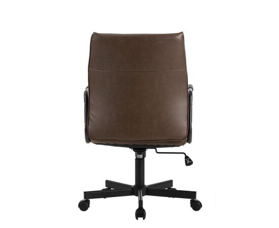 Кресло Стен 68x68x92/102 W-263 Коричневый, Основной цвет: Коричневый, Ширина: 68, Высота: 102, Глубина: 68, Максимальная ширина: 68, Максимальная глубина: 68, Максимальная высота: 102, Вес: 13,6, Материал сиденья: экокожа, Механизм: топ-ган, Подголовник: черный металл с пластиковыми накладками, Цвет сиденья: Коричневый, Цвет спинки: Коричневый, Максимальная нагрузка: 120, Материал спинки: экокожа, Гарантия: 1 год, Страна производитель: Китай, Объем: 0,093, Бренд: РИВА ООО, Артикул для сайта: W-263, изображение 4post-test