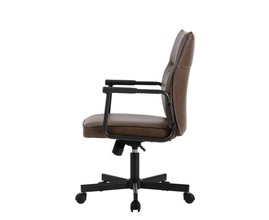 Кресло Стен 68x68x92/102 W-263 Коричневый, Основной цвет: Коричневый, Ширина: 68, Высота: 102, Глубина: 68, Максимальная ширина: 68, Максимальная глубина: 68, Максимальная высота: 102, Вес: 13,6, Материал сиденья: экокожа, Механизм: топ-ган, Подголовник: черный металл с пластиковыми накладками, Цвет сиденья: Коричневый, Цвет спинки: Коричневый, Максимальная нагрузка: 120, Материал спинки: экокожа, Гарантия: 1 год, Страна производитель: Китай, Объем: 0,093, Бренд: РИВА ООО, Артикул для сайта: W-263, изображение 6post-test