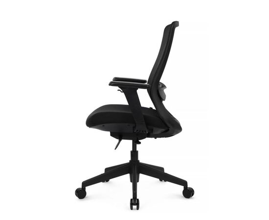 Кресло Космо-M 70x70x101/111 AETH-MG Чёрный, Основной цвет: Чёрный, Ширина: 70, Высота: 111, Глубина: 70, Максимальная ширина: 70, Максимальная глубина: 70, Максимальная высота: 111, Вес: 18,4, Материал сиденья: ткань, Механизм: синхромеханизм со слайдером, фиксация в 4 положениях, Подголовник: черный пластик 4D, Цвет сиденья: Черный, Цвет спинки: Черный, Максимальная нагрузка: 120, Материал спинки: сетка, Гарантия: 3 года, Страна производитель: Китай, Объем: 0,141, Бренд: РИВА ООО, Артикул для сайта: AETH-MG, изображение 6post-test