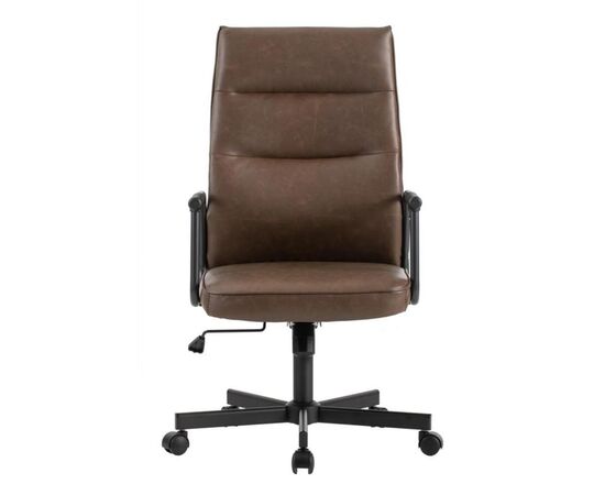 Кресло Стен 68x68x103/113 W-263H Коричневый, Основной цвет: Коричневый, Ширина: 68, Высота: 113, Глубина: 68, Максимальная ширина: 68, Максимальная глубина: 68, Максимальная высота: 113, Вес: 14, Материал сиденья: экокожа, Механизм: топ-ган, Подголовник: черный металл с пластиковыми накладками, Цвет спинки: Коричневый, Максимальная нагрузка: 120, Цвет сиденья: Коричневый, Материал спинки: экокожа, Страна производитель: Китай, Объем: 0,114, Бренд: РИВА ООО, Артикул для сайта: W-263H, изображение 8post-test