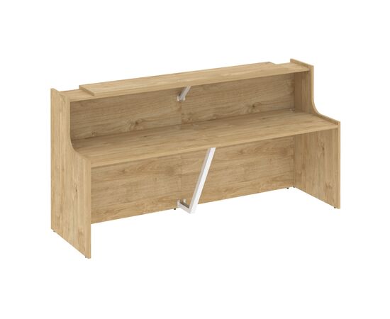 Оникс Ресепшн 2410x766x1187 O.R-K-9 Тиквуд Светлый, Основной цвет: Тиквуд Светлый, Ширина: 2410, Высота: 1187, Глубина: 766, Максимальная ширина: 2410, Максимальная глубина: 766, Максимальная высота: 1187, Объем: 0,364, Бренд: РИВА ООО, Артикул для сайта: O.R-K-9, изображение 2post-test
