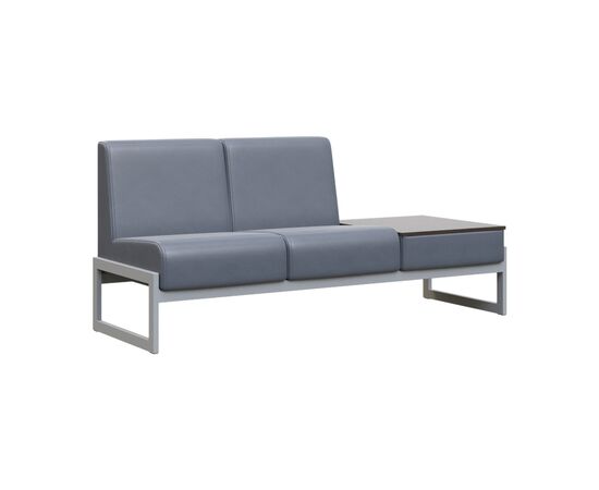 Модуль Диван двухместный столик универсальный 1855x700x800 MD.D2-ST2 Oregon 17/Венге Цаво/Металл Серый, Основной цвет: Oregon 17/Венге Цаво/Металл Серый, Ширина: 1855, Высота: 800, Глубина: 700, Максимальная ширина: 1855, Максимальная глубина: 700, Максимальная высота: 800, Объем: 0,57, Бренд: РИВА ООО, Артикул для сайта: MD.D2-ST2, изображение 3post-test