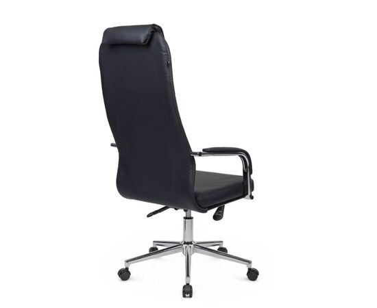 Кресло Танго RCH 53x78x114/124 TOL-207 Чёрный, Основной цвет: Чёрный, Ширина: 53, Высота: 124, Глубина: 78, Максимальная ширина: 53, Максимальная глубина: 78, Максимальная высота: 124, Вес: 14, Материал сиденья: экокожа, Механизм: топ-ган люкс, Подголовник: хром, с накладками из экокожи в цвет кресла, Цвет сиденья: Черный, Цвет спинки: Черный, Максимальная нагрузка: 120, Материал спинки: экокожа, Гарантия: 1 год, Страна производитель: Россия, Объем: 0,219, Бренд: РИВА ООО, Артикул для сайта: TOL-207, изображение 3post-test