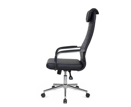 Кресло Танго RCH 53x78x114/124 TOL-207 Чёрный, Основной цвет: Чёрный, Ширина: 53, Высота: 124, Глубина: 78, Максимальная ширина: 53, Максимальная глубина: 78, Максимальная высота: 124, Вес: 14, Материал сиденья: экокожа, Механизм: топ-ган люкс, Подголовник: хром, с накладками из экокожи в цвет кресла, Цвет сиденья: Черный, Цвет спинки: Черный, Максимальная нагрузка: 120, Материал спинки: экокожа, Гарантия: 1 год, Страна производитель: Россия, Объем: 0,219, Бренд: РИВА ООО, Артикул для сайта: TOL-207, изображение 6post-test