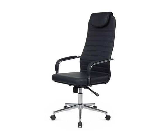 Кресло Танго RCH 53x78x114/124 TOL-207 Чёрный, Основной цвет: Чёрный, Ширина: 53, Высота: 124, Глубина: 78, Максимальная ширина: 53, Максимальная глубина: 78, Максимальная высота: 124, Вес: 14, Материал сиденья: экокожа, Механизм: топ-ган люкс, Подголовник: хром, с накладками из экокожи в цвет кресла, Цвет сиденья: Черный, Цвет спинки: Черный, Максимальная нагрузка: 120, Материал спинки: экокожа, Гарантия: 1 год, Страна производитель: Россия, Объем: 0,219, Бренд: РИВА ООО, Артикул для сайта: TOL-207, изображение 7post-test