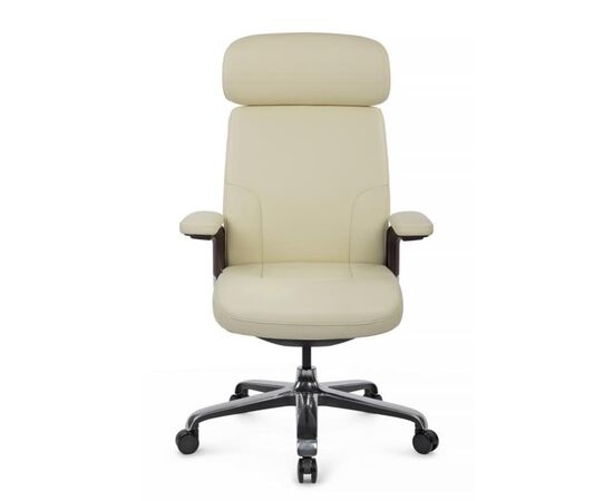 Кресло Марк 74x70x120/126 FK006-A Кремово-белый, Основной цвет: Кремово-белый, Ширина: 74, Высота: 126, Глубина: 70, Максимальная ширина: 74, Максимальная глубина: 70, Максимальная высота: 126, Вес: 35,2, Материал сиденья: натуральная кожа, Механизм: синхромеханизм со слайдером с фиксацией в 3 положениях, Подголовник: 3D, с накладками из кожи в цвет кресла, Цвет сиденья: Кремовый, Цвет спинки: Кремовый, Максимальная нагрузка: 250, Материал спинки: натуральная кожа, Гарантия: 5 лет, Страна производитель: Китай, Объем: 0,389, Бренд: РИВА ООО, Артикул для сайта: FK006-A, изображение 8post-test