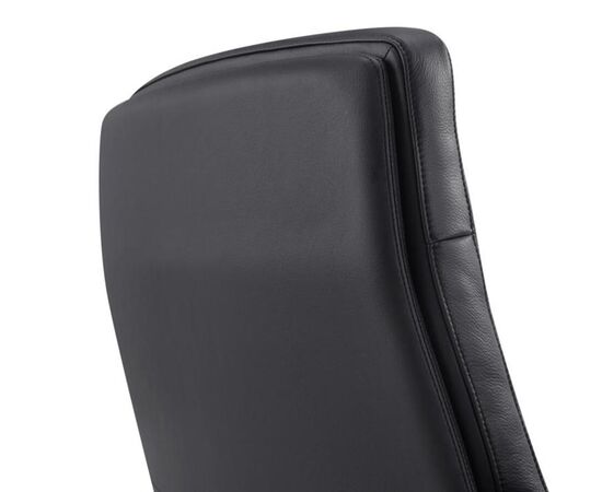 Кресло Рафаэль-M 67x69x102/107 B2119 Чёрный, Основной цвет: Чёрный, Ширина: 67, Высота: 107, Глубина: 69, Максимальная ширина: 67, Максимальная глубина: 69, Максимальная высота: 107, Вес: 37, Материал сиденья: натуральная кожа/экокожа, Механизм: синхромеханизм с фиксацией в 4 положениях, Подголовник: обтянутые кожей в цвет кресла, Цвет сиденья: Черный, Цвет спинки: Черный, Максимальная нагрузка: 250, Материал спинки: натуральная кожа/экокожа, Гарантия: 5 лет, Страна производитель: Китай, Объем: 0,549, Бренд: РИВА ООО, Артикул для сайта: B2119, изображение 6post-test