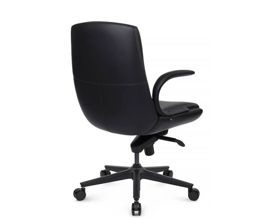Кресло Данте-M 60x66x105/112 B2561-12 Чёрный, Основной цвет: Чёрный, Ширина: 60, Высота: 112, Глубина: 66, Максимальная ширина: 60, Максимальная глубина: 66, Максимальная высота: 112, Вес: 27, Материал сиденья: экокожа, Механизм: мультиблок, Подголовник: черный нейлон, с накладками из экокожи в цвет кресла, Цвет сиденья: Черный, Цвет спинки: Черный, Максимальная нагрузка: 150, Материал спинки: экокожа, Гарантия: 5 лет, Страна производитель: Китай, Объем: 0,216, Бренд: РИВА ООО, Артикул для сайта: B2561-12, изображение 3post-test
