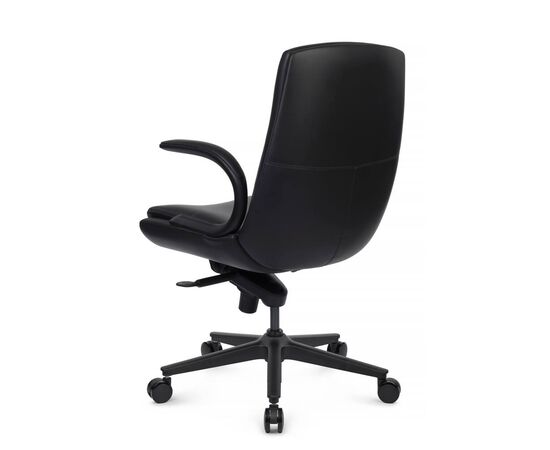 Кресло Данте-M 60x66x105/112 B2561-12 Чёрный, Основной цвет: Чёрный, Ширина: 60, Высота: 112, Глубина: 66, Максимальная ширина: 60, Максимальная глубина: 66, Максимальная высота: 112, Вес: 27, Материал сиденья: экокожа, Механизм: мультиблок, Подголовник: черный нейлон, с накладками из экокожи в цвет кресла, Цвет сиденья: Черный, Цвет спинки: Черный, Максимальная нагрузка: 150, Материал спинки: экокожа, Гарантия: 5 лет, Страна производитель: Китай, Объем: 0,216, Бренд: РИВА ООО, Артикул для сайта: B2561-12, изображение 5post-test