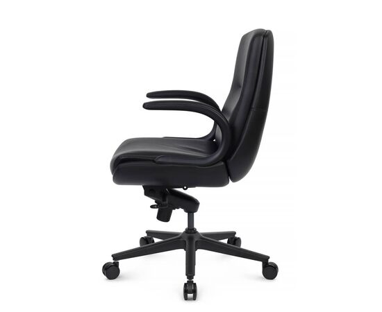 Кресло Данте-M 60x66x105/112 B2561-12 Чёрный, Основной цвет: Чёрный, Ширина: 60, Высота: 112, Глубина: 66, Максимальная ширина: 60, Максимальная глубина: 66, Максимальная высота: 112, Вес: 27, Материал сиденья: экокожа, Механизм: мультиблок, Подголовник: черный нейлон, с накладками из экокожи в цвет кресла, Цвет сиденья: Черный, Цвет спинки: Черный, Максимальная нагрузка: 150, Материал спинки: экокожа, Гарантия: 5 лет, Страна производитель: Китай, Объем: 0,216, Бренд: РИВА ООО, Артикул для сайта: B2561-12, изображение 6post-test
