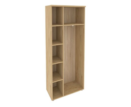 Оникс Гардероб широкий 800x420x1977 O.GB-4 Тиквуд Светлый/Белый Бриллиант, Основной цвет: Тиквуд Светлый/Белый Бриллиант, Ширина: 800, Высота: 1977, Глубина: 420, Максимальная ширина: 800, Максимальная глубина: 420, Максимальная высота: 1977, Объем: 0,151, Бренд: РИВА ООО, Артикул для сайта: O.GB-4, изображение 2post-test
