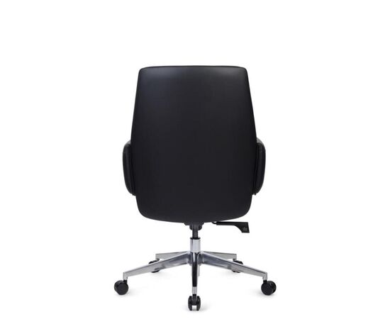 Кресло Энзо-M 65x68x93/103 WISE-02 Чёрный, Основной цвет: Чёрный, Ширина: 65, Высота: 103, Глубина: 68, Максимальная ширина: 65, Максимальная глубина: 68, Максимальная высота: 103, Вес: 26,6, Материал сиденья: экокожа, Цвет сиденья: Черный, Цвет спинки: Черный, Максимальная нагрузка: 250, Подголовник: обтянутые экокожей в цвет кресла, Материал спинки: экокожа, Гарантия: 5 лет, Страна производитель: Китай, Бренд: РИВА ООО, Артикул для сайта: WISE-02, изображение 4post-test