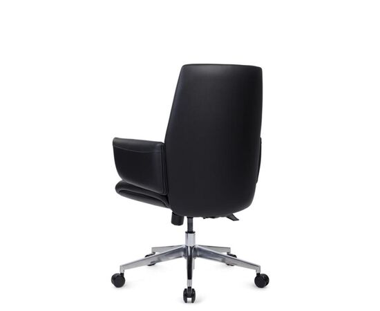Кресло Энзо-M 65x68x93/103 WISE-02 Чёрный, Основной цвет: Чёрный, Ширина: 65, Высота: 103, Глубина: 68, Максимальная ширина: 65, Максимальная глубина: 68, Максимальная высота: 103, Вес: 26,6, Материал сиденья: экокожа, Цвет сиденья: Черный, Цвет спинки: Черный, Максимальная нагрузка: 250, Подголовник: обтянутые экокожей в цвет кресла, Материал спинки: экокожа, Гарантия: 5 лет, Страна производитель: Китай, Бренд: РИВА ООО, Артикул для сайта: WISE-02, изображение 5post-test