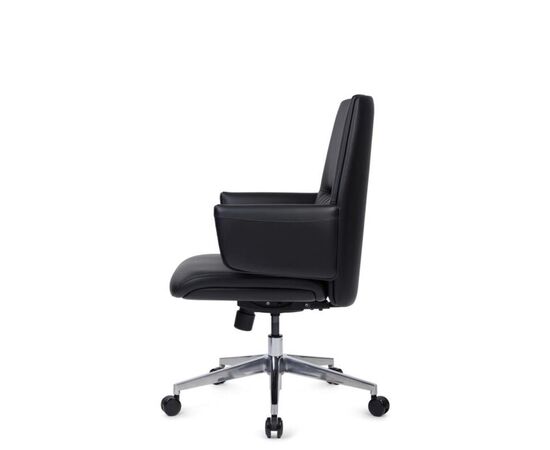 Кресло Энзо-M 65x68x93/103 WISE-02 Чёрный, Основной цвет: Чёрный, Ширина: 65, Высота: 103, Глубина: 68, Максимальная ширина: 65, Максимальная глубина: 68, Максимальная высота: 103, Вес: 26,6, Материал сиденья: экокожа, Цвет сиденья: Черный, Цвет спинки: Черный, Максимальная нагрузка: 250, Подголовник: обтянутые экокожей в цвет кресла, Материал спинки: экокожа, Гарантия: 5 лет, Страна производитель: Китай, Бренд: РИВА ООО, Артикул для сайта: WISE-02, изображение 6post-test