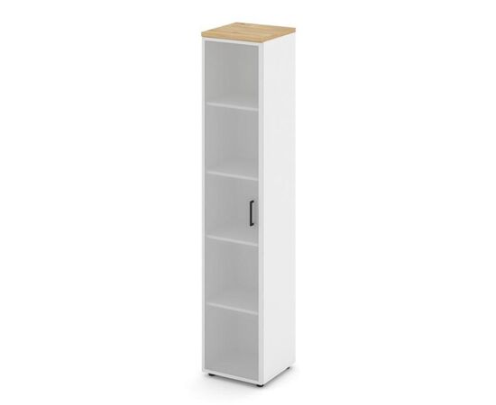 Стайл Проджект Шкаф высокий узкий универсальный 400x400x1982 SN.STU.E-109 Белый/Тиквуд Светлый/Сатин/Черный Ручки, Основной цвет: Белый/Тиквуд Светлый/Сатин/Черный Ручки, Ширина: 400, Высота: 1982, Глубина: 400, Максимальная ширина: 400, Максимальная глубина: 400, Максимальная высота: 1982, Объем: 0,054, Бренд: РИВА ООО, Артикул для сайта: SN.STU.E-109, изображение 2post-test