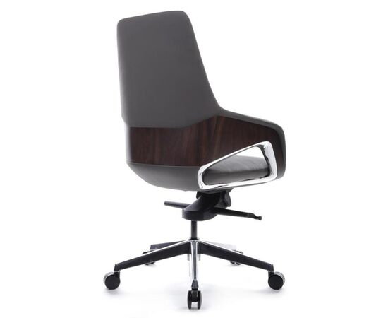 Кресло Аура-M 68x68x103/109 FK005-B Антрацит, Основной цвет: Антрацит, Ширина: 68, Высота: 109, Глубина: 68, Максимальная ширина: 68, Максимальная глубина: 68, Максимальная высота: 109, Вес: 26,2, Материал сиденья: натуральная кожа/экокожа, Механизм: мультиблок, Подголовник: обтянутые кожей в цвет кресла, Цвет сиденья: Антрацит, Цвет спинки: Антрацит, Максимальная нагрузка: 150, Материал спинки: натуральная кожа/экокожа, Гарантия: 5 лет, Страна производитель: Китай, Объем: 0,426, Бренд: РИВА ООО, Артикул для сайта: FK005-B, изображение 4post-test