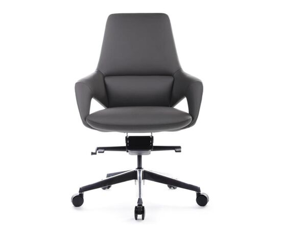 Кресло Аура-M 68x68x103/109 FK005-B Антрацит, Основной цвет: Антрацит, Ширина: 68, Высота: 109, Глубина: 68, Максимальная ширина: 68, Максимальная глубина: 68, Максимальная высота: 109, Вес: 26,2, Материал сиденья: натуральная кожа/экокожа, Механизм: мультиблок, Подголовник: обтянутые кожей в цвет кресла, Цвет сиденья: Антрацит, Цвет спинки: Антрацит, Максимальная нагрузка: 150, Материал спинки: натуральная кожа/экокожа, Гарантия: 5 лет, Страна производитель: Китай, Объем: 0,426, Бренд: РИВА ООО, Артикул для сайта: FK005-B, изображение 6post-test