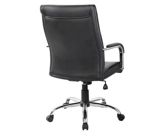 Кресло Атом RCH 61x59x116 9249-1 Чёрный, Основной цвет: Чёрный, Ширина: 61, Высота: 116, Глубина: 59, Максимальная ширина: 61, Максимальная глубина: 59, Максимальная высота: 116, Вес: 17,2, Материал сиденья: экокожа, Механизм: топ-ган 19, Подголовник: металлические хромированные, с накладками из экокожи в цвет сиденья, Цвет сиденья: Черный, Цвет спинки: Черный, Максимальная нагрузка: 120, Материал спинки: экокожа, Гарантия: 1 год, Страна производитель: Китай, Объем: 0,097, Бренд: РИВА ООО, Артикул для сайта: 9249-1, изображение 3post-test