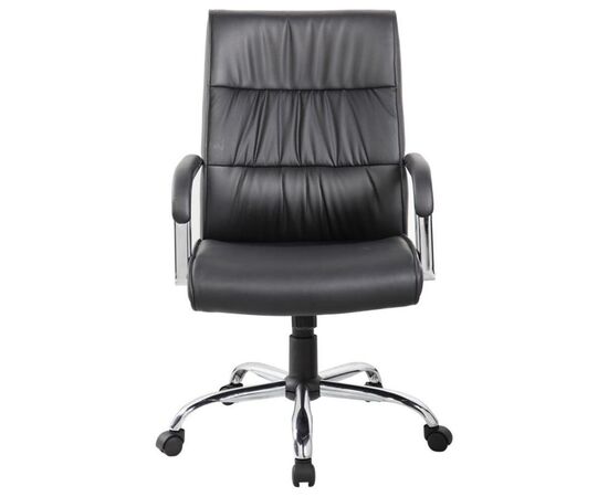 Кресло Атом RCH 61x59x116 9249-1 Чёрный, Основной цвет: Чёрный, Ширина: 61, Высота: 116, Глубина: 59, Максимальная ширина: 61, Максимальная глубина: 59, Максимальная высота: 116, Вес: 17,2, Материал сиденья: экокожа, Механизм: топ-ган 19, Подголовник: металлические хромированные, с накладками из экокожи в цвет сиденья, Цвет сиденья: Черный, Цвет спинки: Черный, Максимальная нагрузка: 120, Материал спинки: экокожа, Гарантия: 1 год, Страна производитель: Китай, Объем: 0,097, Бренд: РИВА ООО, Артикул для сайта: 9249-1, изображение 4post-test