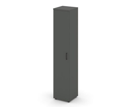 Стайл Проджект Шкаф высокий узкий универсальный 400x400x1982 SN.STU.E-108 Антрацит NEW/Черный Ручки, Основной цвет: Антрацит NEW/Черный Ручки, Ширина: 400, Высота: 1982, Глубина: 400, Максимальная ширина: 400, Максимальная глубина: 400, Максимальная высота: 1982, Объем: 0,054, Бренд: РИВА ООО, Артикул для сайта: SN.STU.E-108, изображение 2post-test