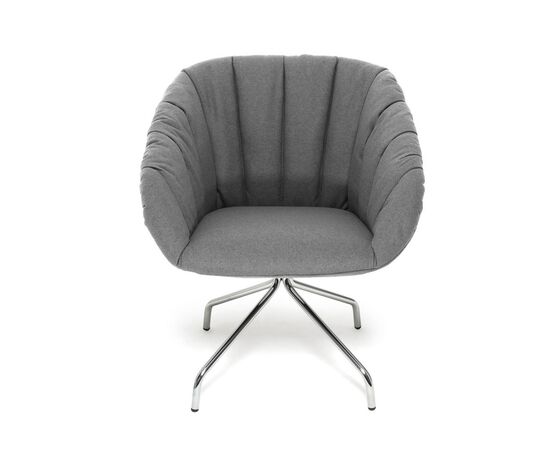 АЛМА МЯГК/ALMA SOFT Кресло посетителя на металлической опоре 63x63xh83 ALMA SOFT P10 WM 160 Серый/Хром, Основной цвет: Серый/Хром, Ширина: 63, Высота: 83, Глубина: 63, Максимальная ширина: 63, Максимальная глубина: 63, Максимальная высота: 83, Вес: 12, Объем: 0,56, Бренд: ЦЕНТРЭКСИМ ООО, Артикул для сайта: ALMA SOFT P10 WM 160, изображение 2post-test