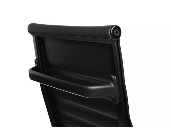 Кресло Хьюго RCH 57x56x109/119 6002-1SEB Черный/Металл черный, Основной цвет: Черный/Металл черный, Ширина: 57, Высота: 119, Глубина: 56, Максимальная ширина: 57, Максимальная глубина: 56, Максимальная высота: 119, Вес: 12,6, Материал сиденья: экокожа, Механизм: топ-ган, Подголовник: черный металл, с накладками из экокожи в цвет кресла, Цвет сиденья: Черный, Цвет спинки: Черный, Максимальная нагрузка: 120, Материал спинки: экокожа, Гарантия: 1 год, Страна производитель: Китай, Объем: 0,288, Бренд: РИВА ООО, Артикул для сайта: 6002-1SEB, изображение 10post-test