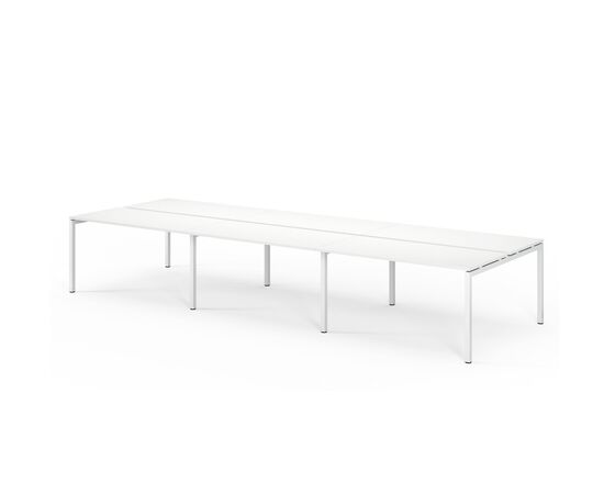 ТУР/TOUR Бенч на 6 рабочих мест 354x139xh75 TOUR 6-bench 354x139 W3 Белый, Основной цвет: Белый, Ширина: 354, Высота: 75, Глубина: 139, Максимальная ширина: 354, Максимальная глубина: 139, Максимальная высота: 75, Вес: 151,8, Объем: 0,44, Бренд: ЦЕНТРЭКСИМ ООО, Артикул для сайта: TOUR 6-bench 354x139 W3, изображение 2post-test