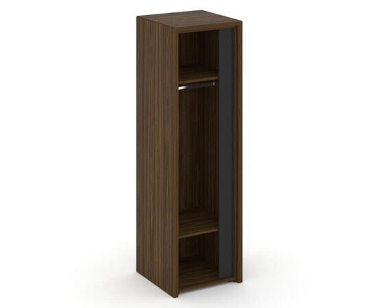 Корнер Гардероб узкий левый 600x600x2000 COR.GB-2 (L) Орех Лоренцо/Графит, Основной цвет: Орех Лоренцо/Графит, Ширина: 600, Высота: 2000, Глубина: 600, Максимальная ширина: 600, Максимальная глубина: 600, Максимальная высота: 2000, Объем: 0,221, Бренд: РИВА ООО, Артикул: COR.GB-2 (L), изображение 2post-test