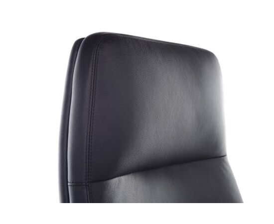 Кресло Алонзо 68x68x120/126 A1711 Чёрный, Основной цвет: Чёрный, Ширина: 68, Высота: 126, Глубина: 68, Максимальная ширина: 68, Максимальная глубина: 68, Максимальная высота: 126, Вес: 26, Материал сиденья: натуральная кожа/экокожа, Механизм: мультиблок, Подголовник: алюминий, с накладками из кожи в цвет кресла, Цвет сиденья: Черный, Цвет спинки: Черный, Максимальная нагрузка: 150, Материал спинки: натуральная кожа/экокожа, Гарантия: 5 лет, Страна производитель: Китай, Объем: 0,179, Бренд: РИВА ООО, Артикул для сайта: A1711, изображение 7post-test