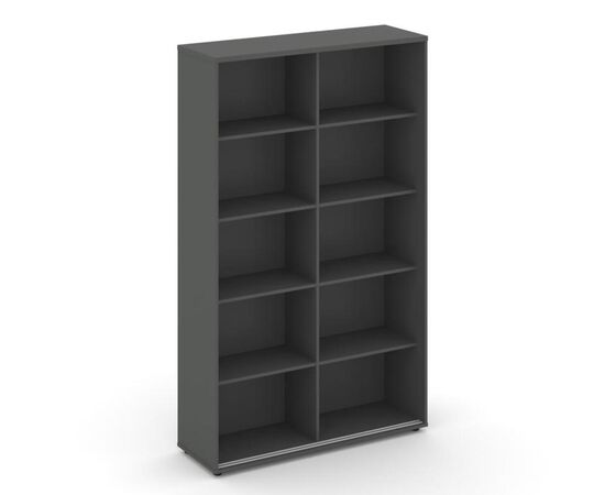 Стайл Проджект Шкаф-купе с полками 1200x400x1982 SN.SHK-001 Антрацит NEW/Антрацит NEW/Белый/Черный Ручки, Основной цвет: Антрацит NEW/Антрацит NEW/Белый/Черный Ручки, Ширина: 1200, Высота: 1982, Глубина: 400, Максимальная ширина: 1200, Максимальная глубина: 400, Максимальная высота: 1982, Объем: 0,179, Бренд: РИВА ООО, Артикул для сайта: SN.SHK-001, изображение 2post-test