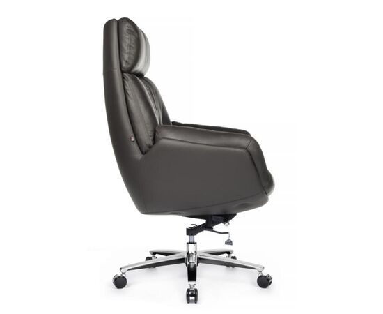 Кресло Марко 80x80x118/122 LS-262A Коричневый, Основной цвет: Коричневый, Ширина: 80, Высота: 122, Глубина: 80, Максимальная ширина: 80, Максимальная глубина: 80, Максимальная высота: 122, Вес: 36, Материал сиденья: натуральная кожа/экокожа, Механизм: дип-тильт, Подголовник: обтянутые кожей в цвет кресла, Цвет сиденья: Коричневый, Цвет спинки: Коричневый, Максимальная нагрузка: 250, Материал спинки: натуральная кожа/экокожа, Гарантия: 3 года, Страна производитель: Китай, Объем: 0,584, Бренд: РИВА ООО, Артикул для сайта: LS-262A, изображение 2post-test